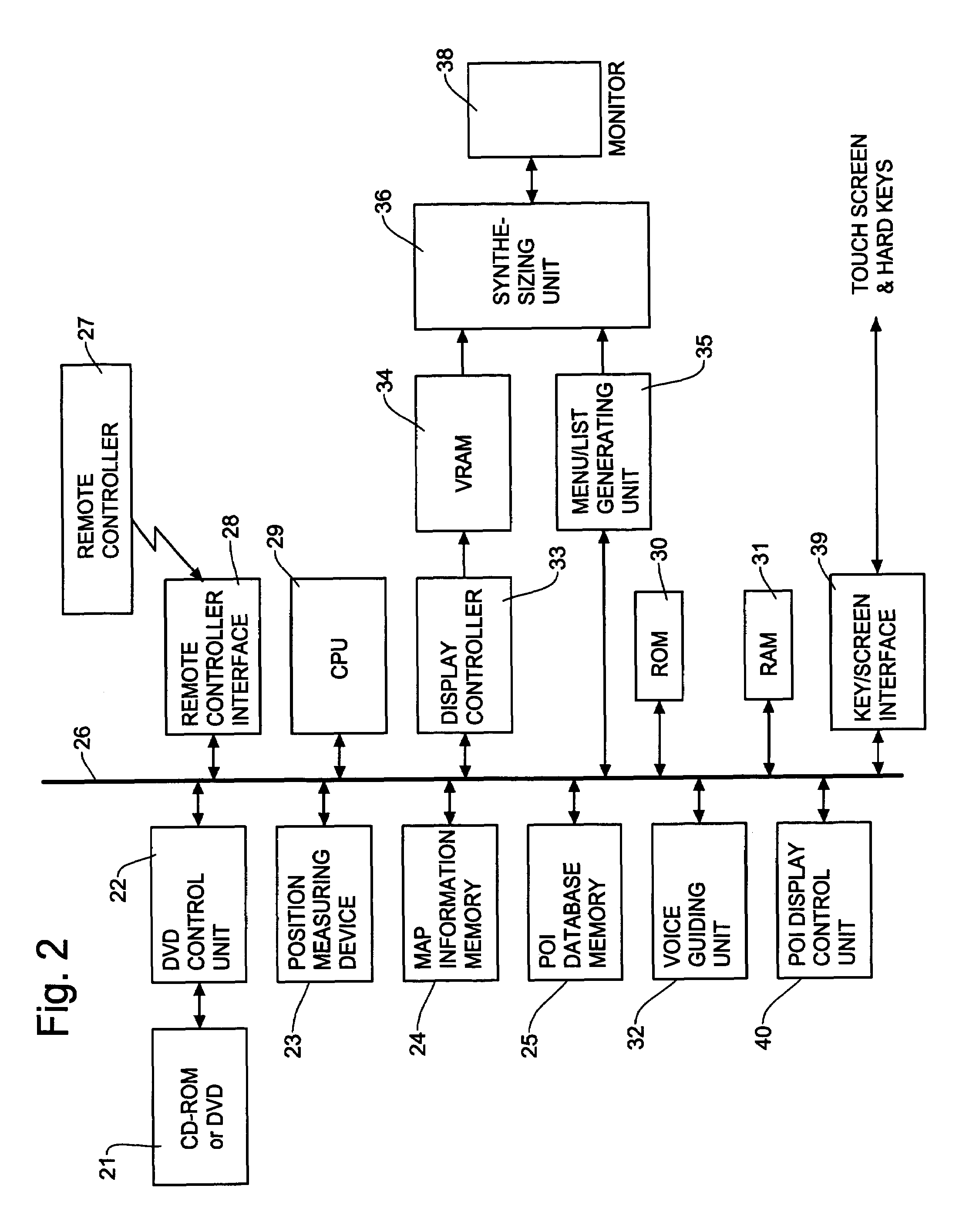 Display method and apparatus for navigation system