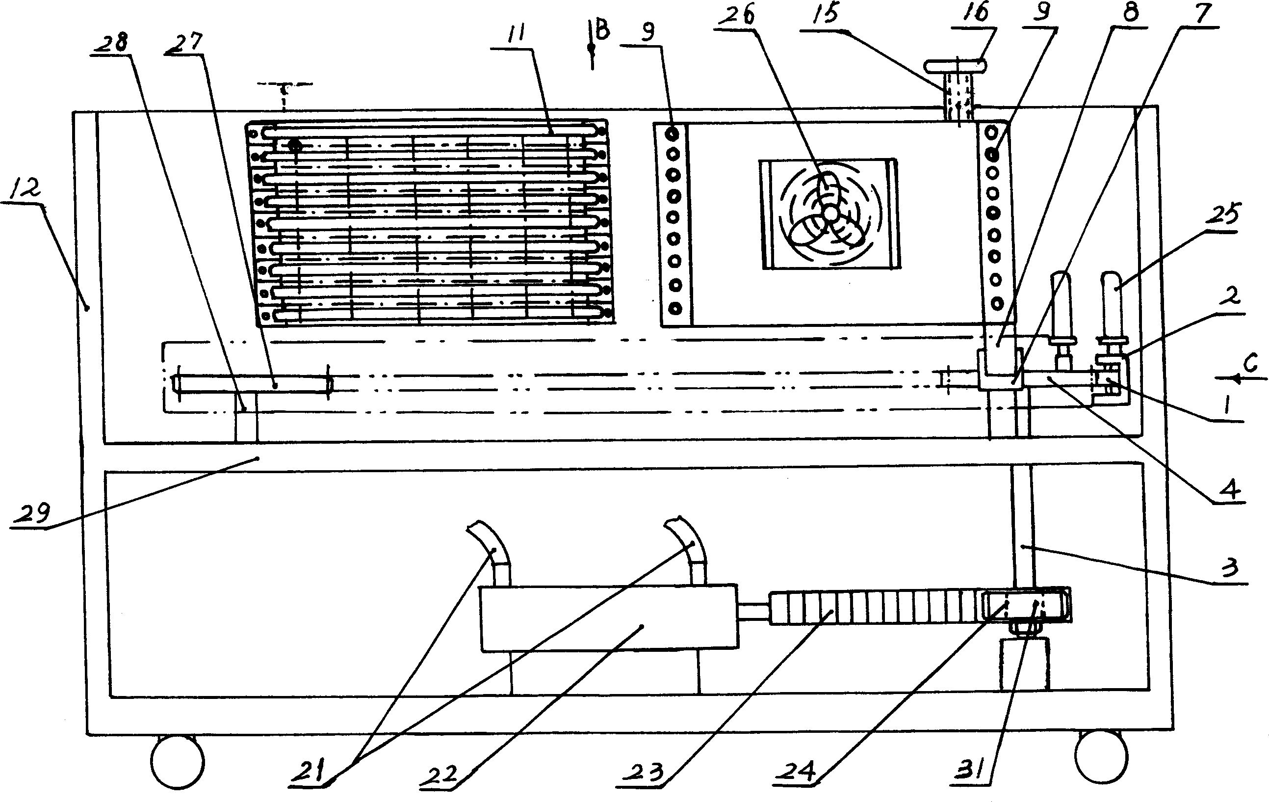 Plastic bottle blank heater