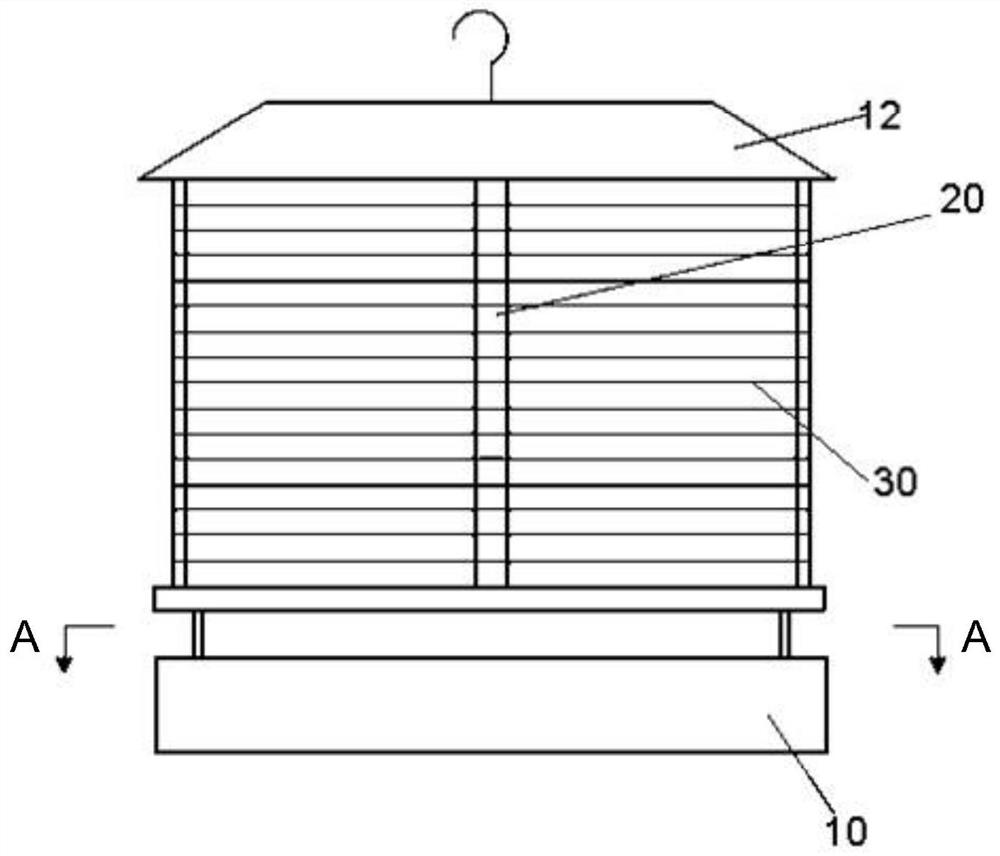 Self-cleaning insect trap light