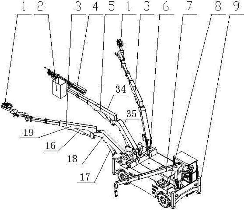 Multifunctional arching drill jambo