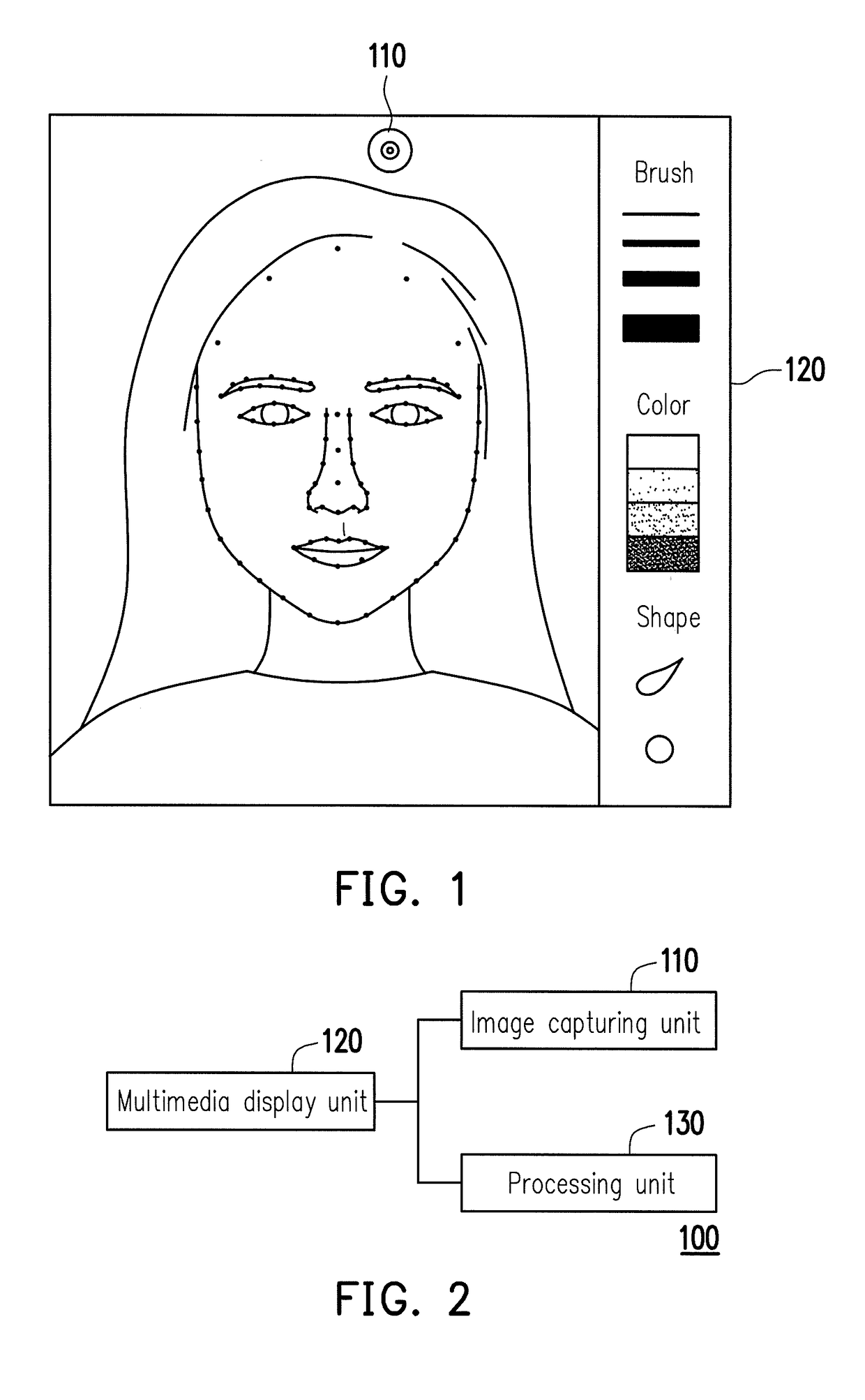 Blush guide device and method thereof