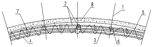 A method for installing a tunnel safety protection net