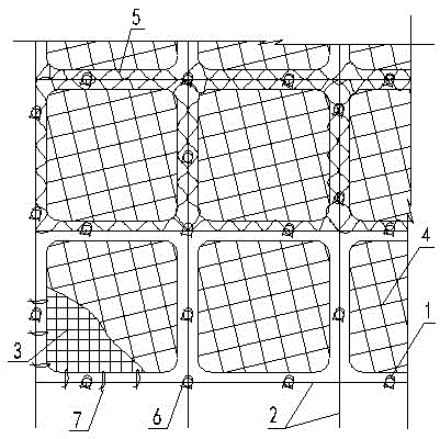 A method for installing a tunnel safety protection net