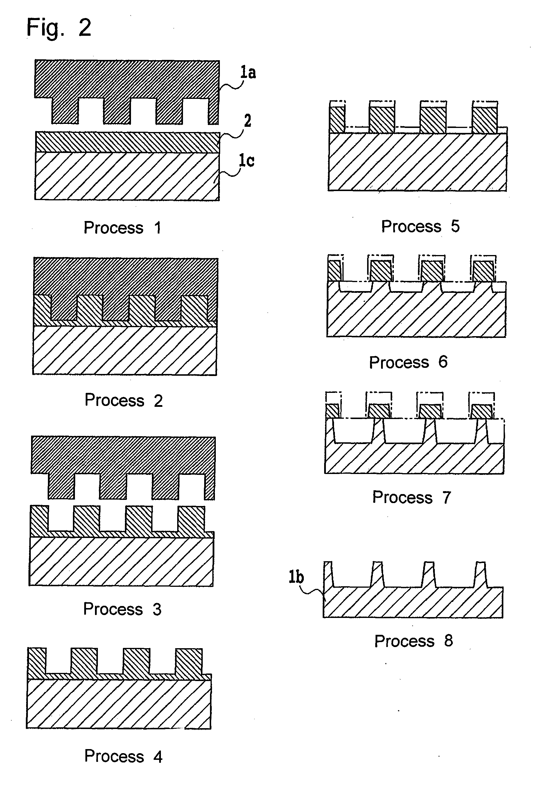 Nano-imprinting mold, method of manufacture of nano-imprinting mold, and recording medium manufactured with nano-imprinting mold