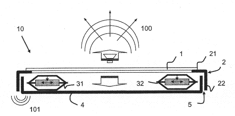 Haptic interaction device and method for generating sound and haptic effects