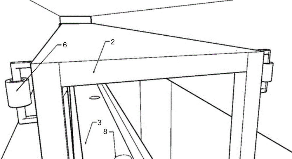 Push-pull type wall surface greening device and greening method thereof