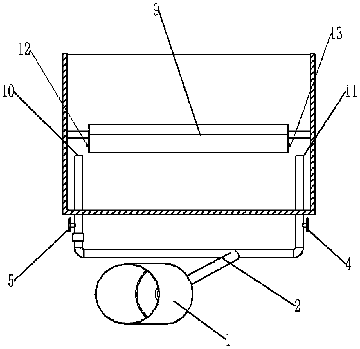 Automobile trunk airbag protection device