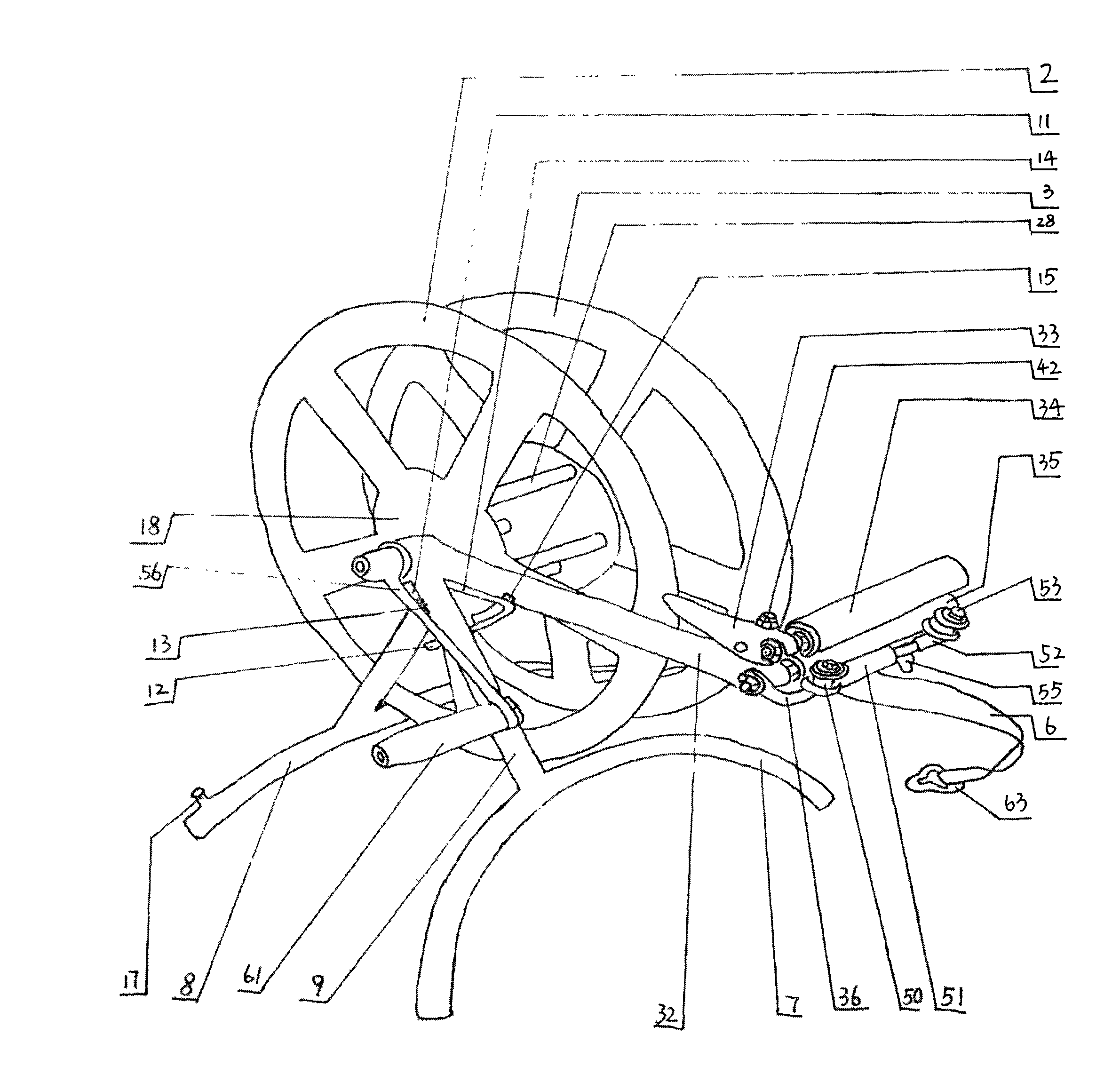 Hose collecting machine