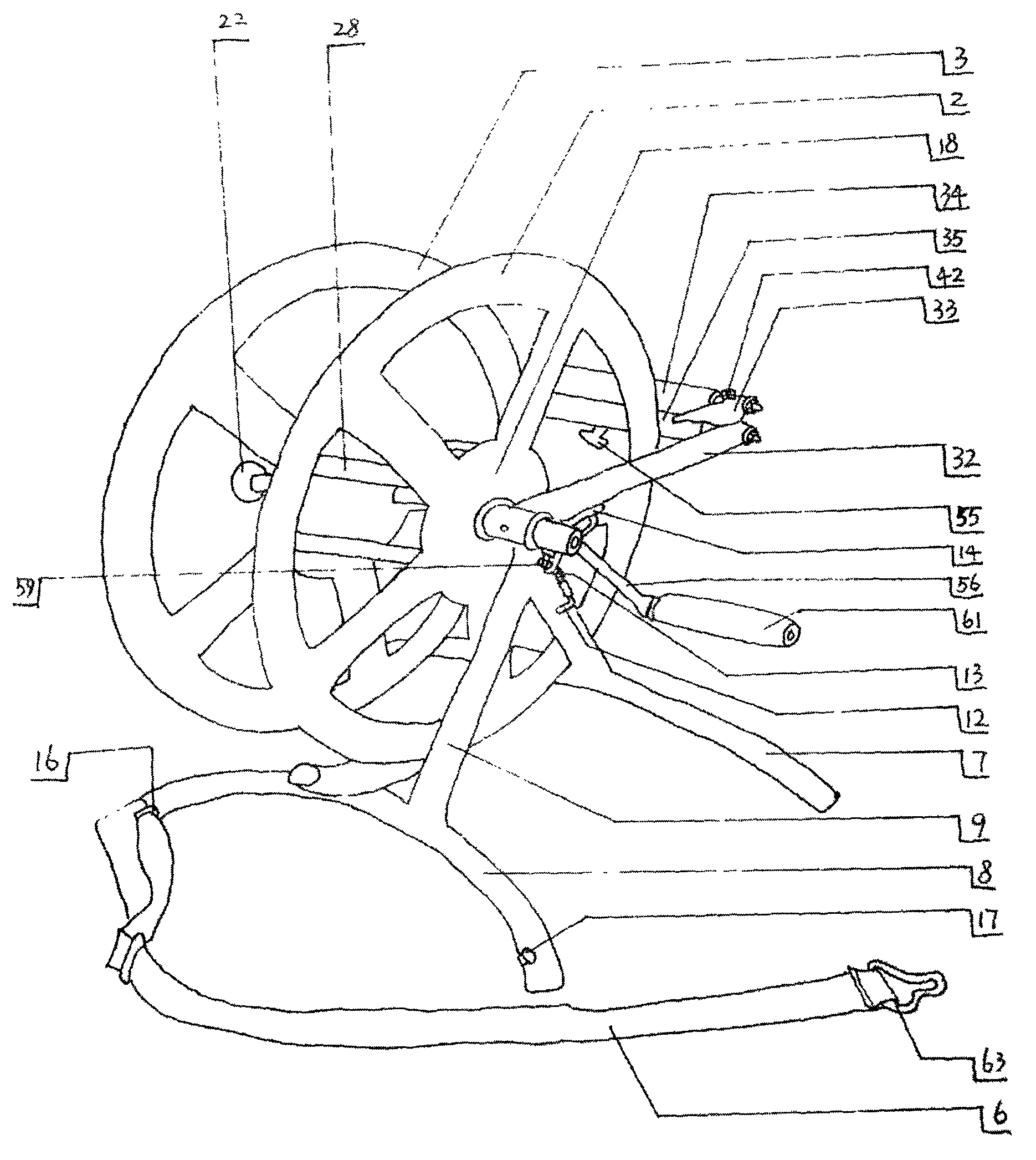 Hose collecting machine