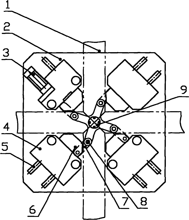 Synchronous centering and positioning device