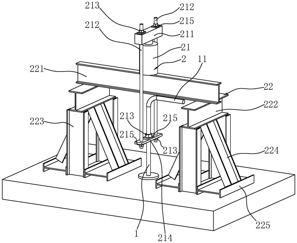 Nondestructive testing equipment for anti-floating anchor rod and construction method