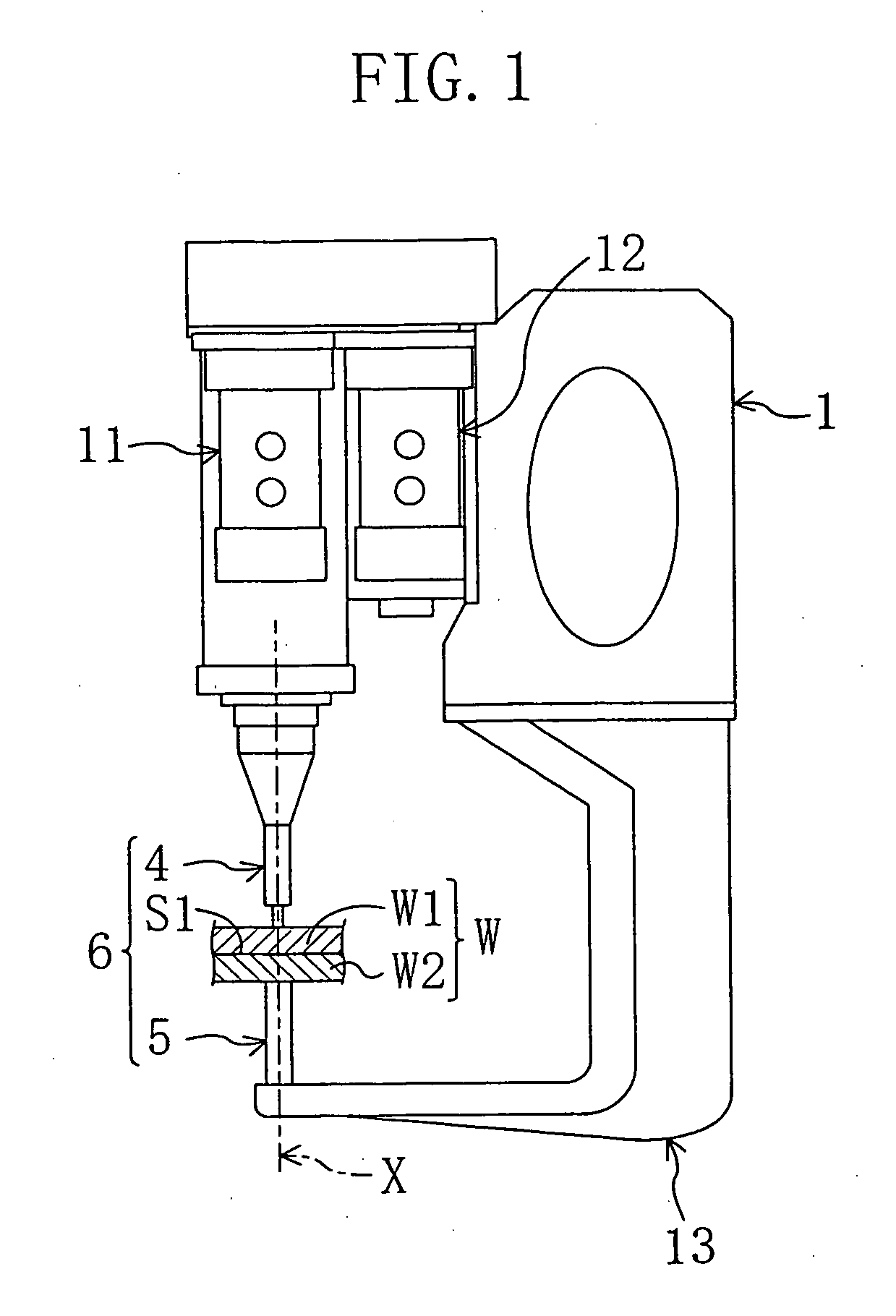 Friction spot joint structure