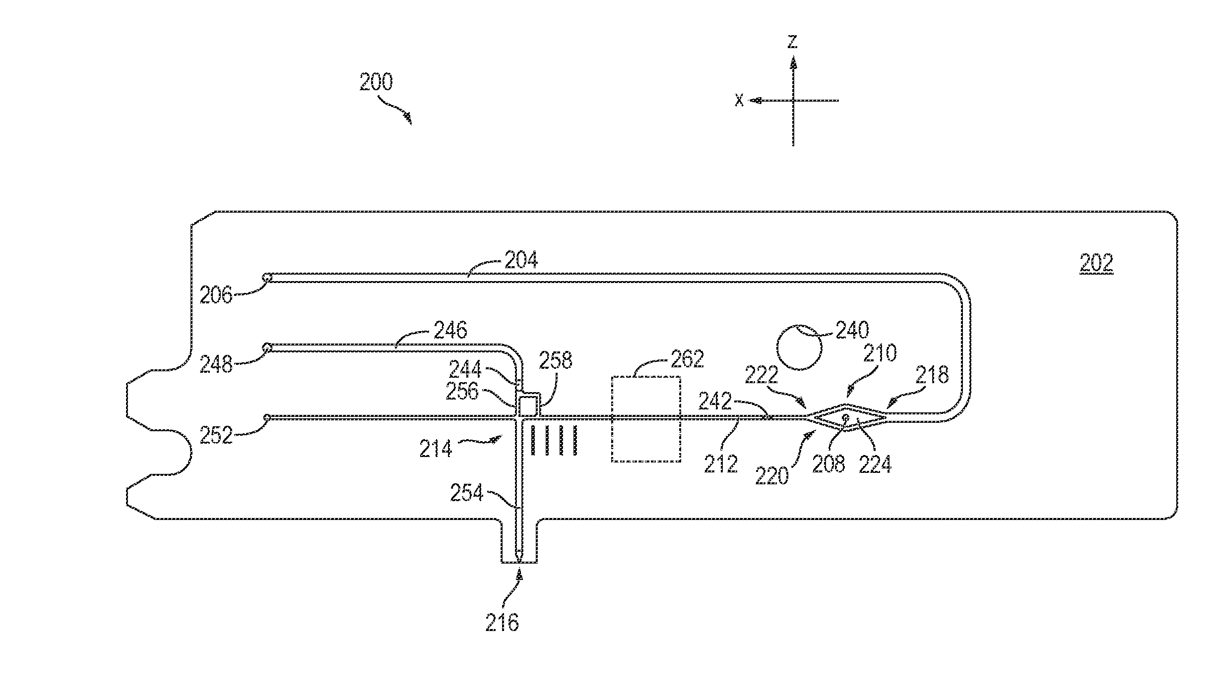 Multidimensional hydrodynamic focusing chamber