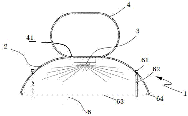 Heat radiation system for LED (light emitting diode) illumination