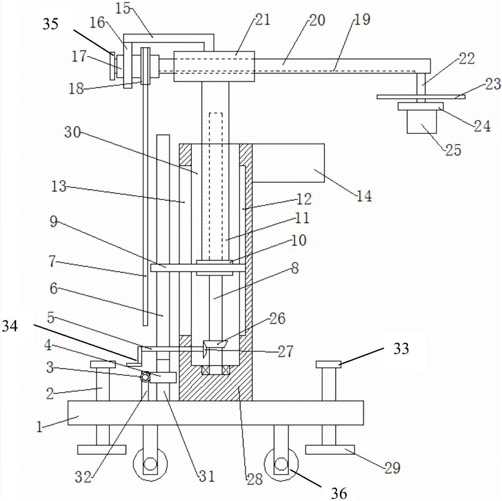 Moving bracket for monitor