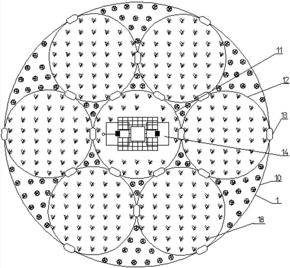 Artificial ecological floating island