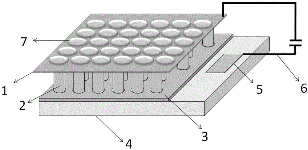 Nanometer plasma array laser device and manufacturing method thereof