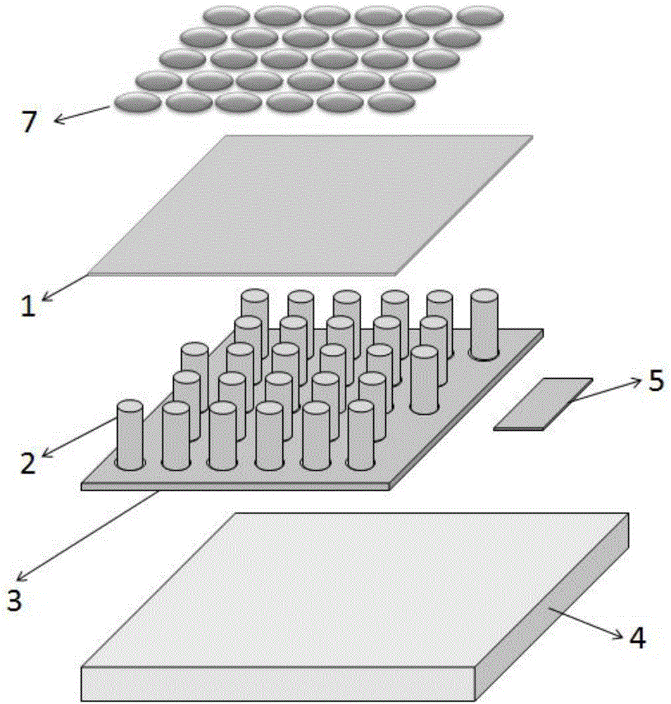 Nanometer plasma array laser device and manufacturing method thereof