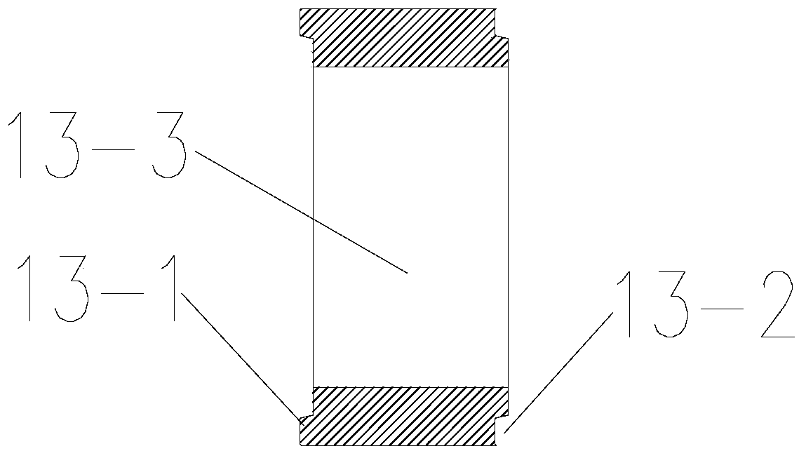 Mounting structure of ceramic liner rotary kiln