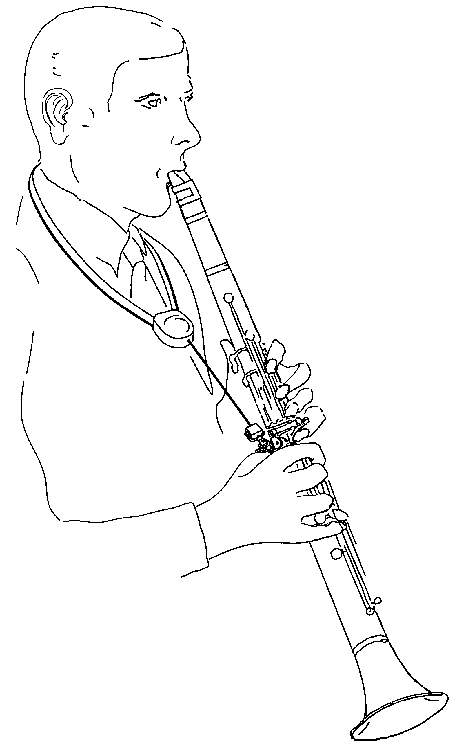 Weight-relieving device for a woodwind instrument