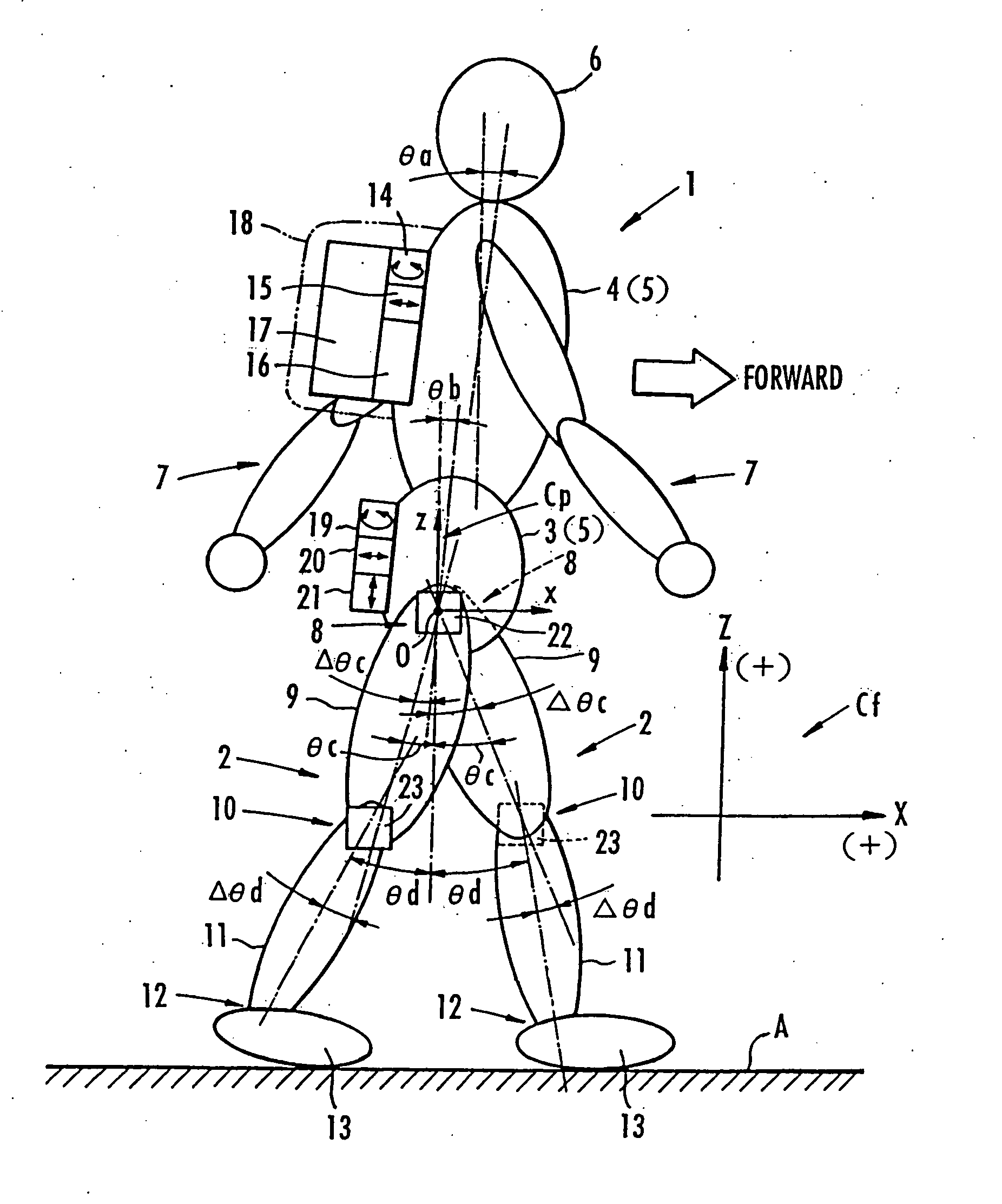 Method of estimating floor reaction of bipedal movable body