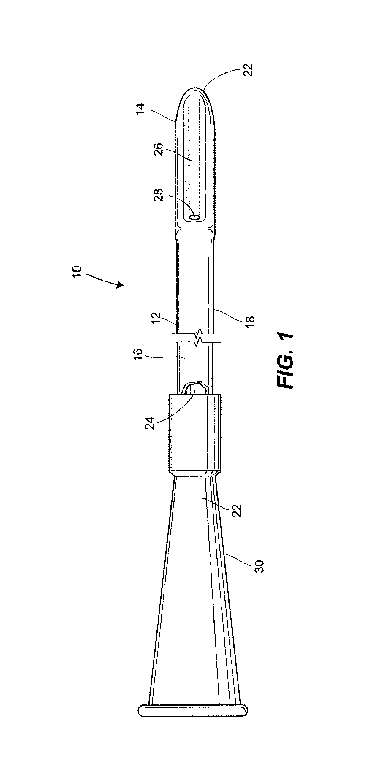 Fluid drainage catheter having an external flow path