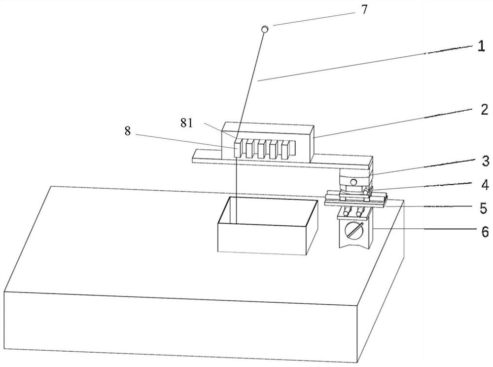 Photoelectric plumb coordinatograph detection device and detection method