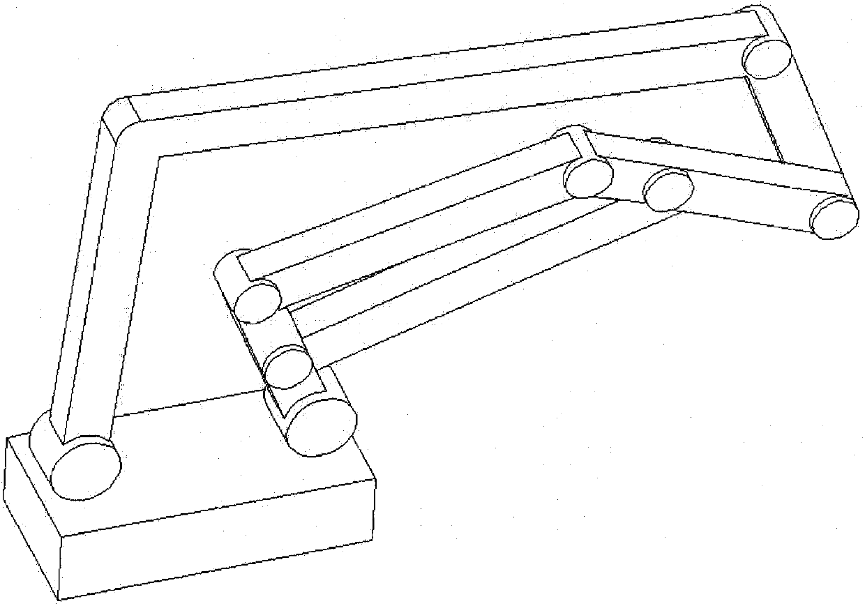 Controllable mechanism type palletizing robot mechanism