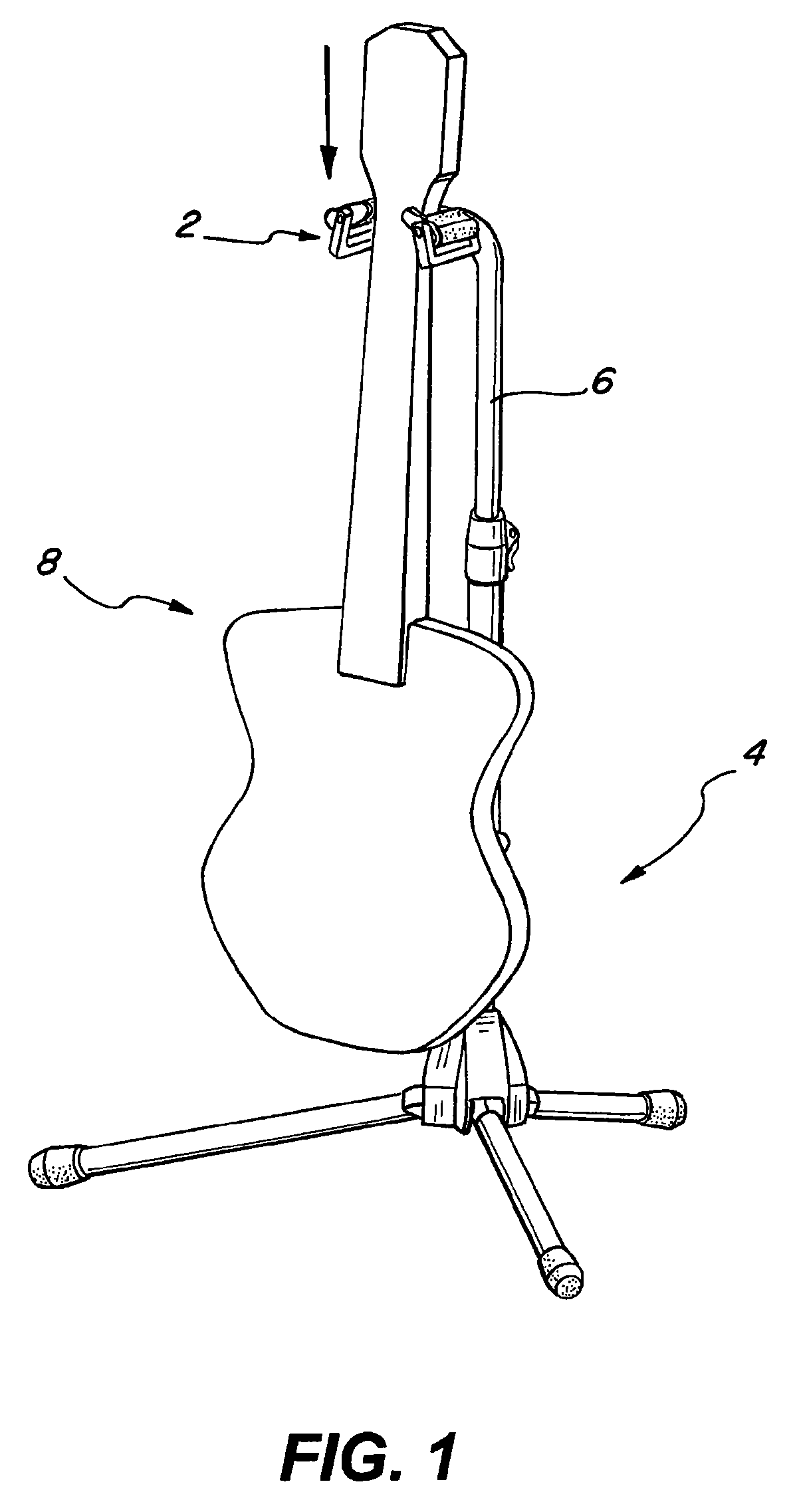 Locking device for retaining a musical instrument