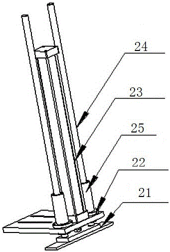 Skinning machine scrap pressing mechanism and working method thereof