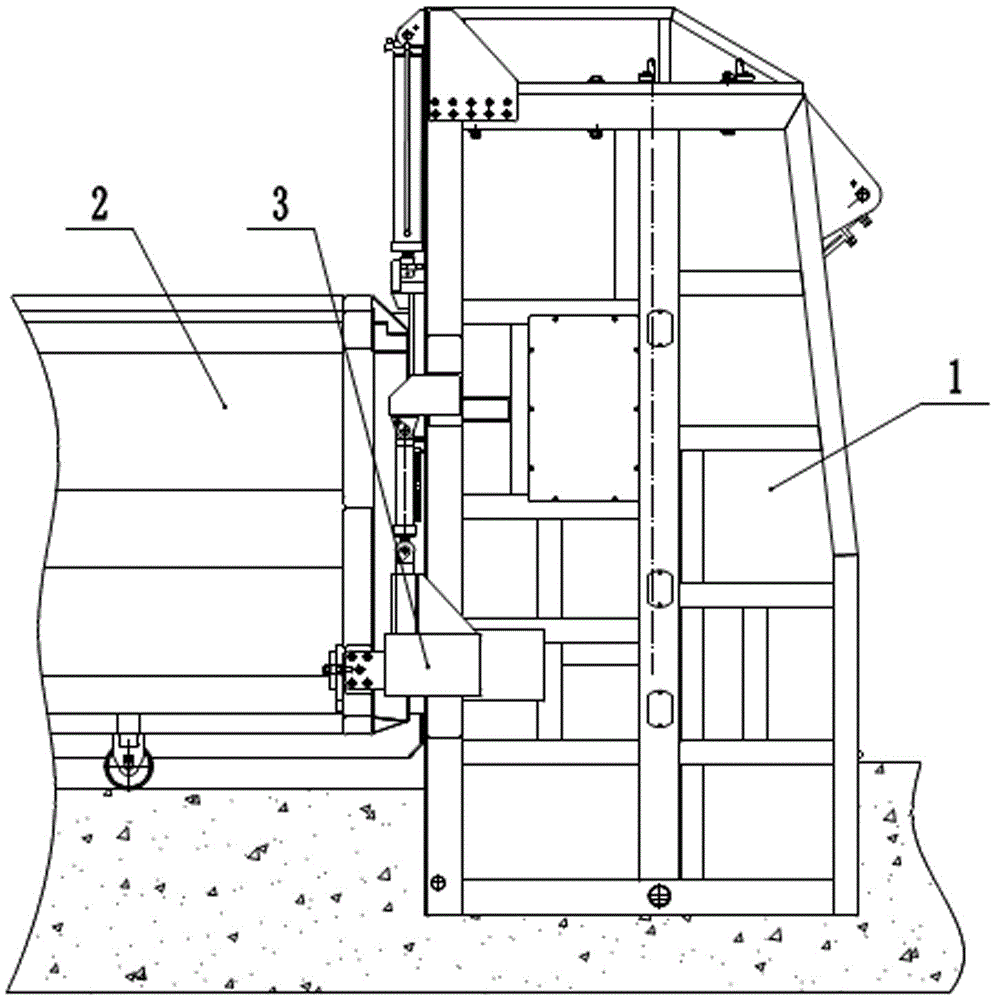 Connecting rod scraping-type and lifting-type compression transloading equipment