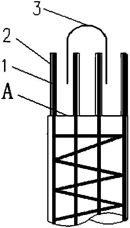 Construction method for fast breaking pile head of cast-in-place pile