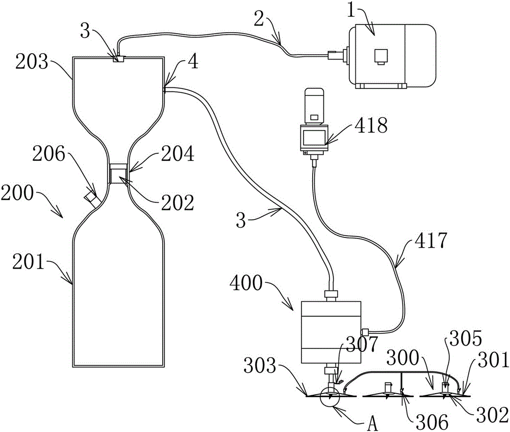 Negative pressure drainage device