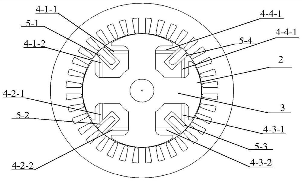 A kind of auxiliary tooth harmonic induction excitation motor