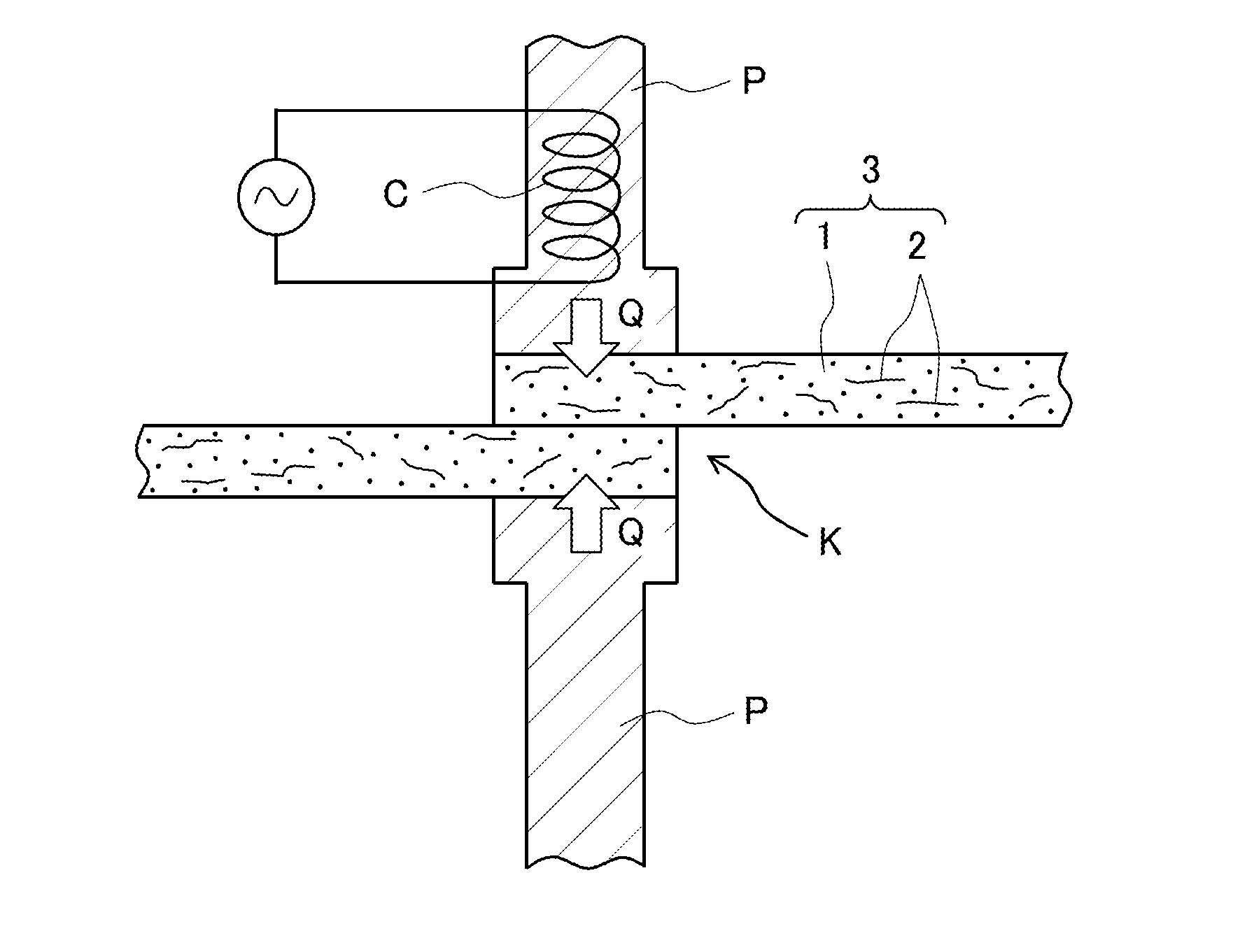 Method for connecting members together and connection structure