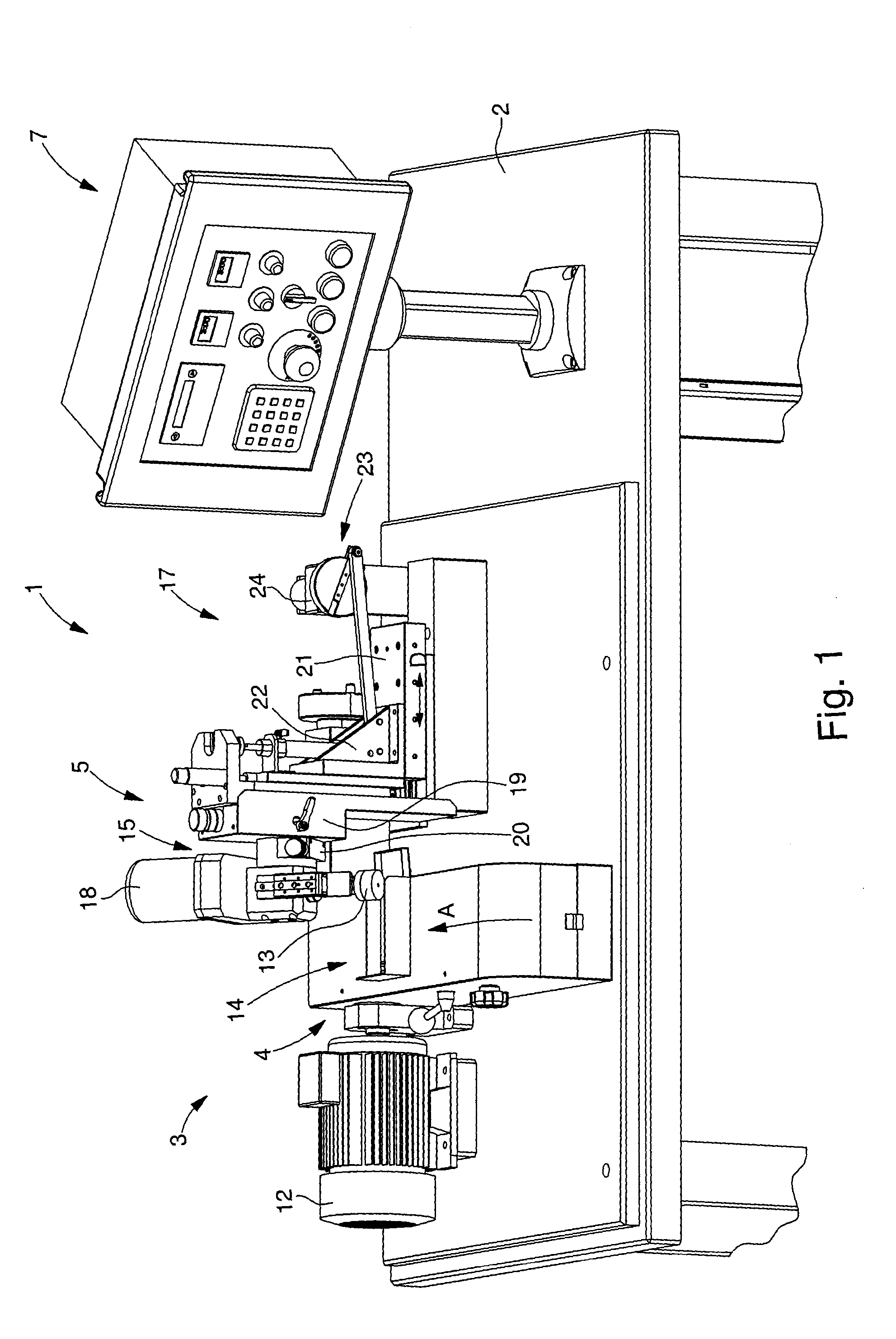 System for machining a bevel