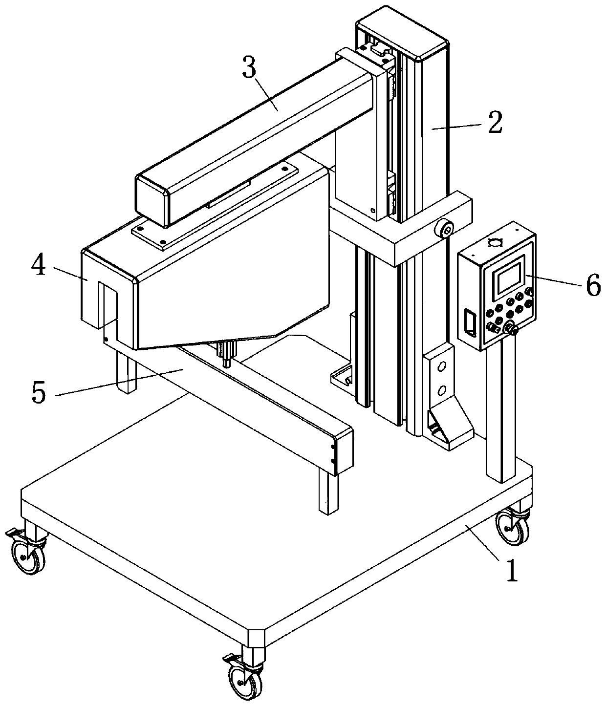 Auxiliary feeding device of forging hydraulic press