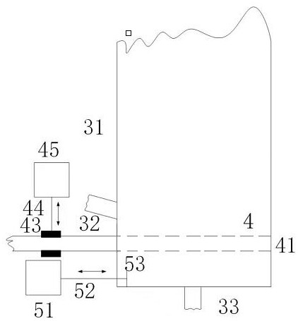 Winnowing impurity removal and incineration disposal device for industrial solid waste