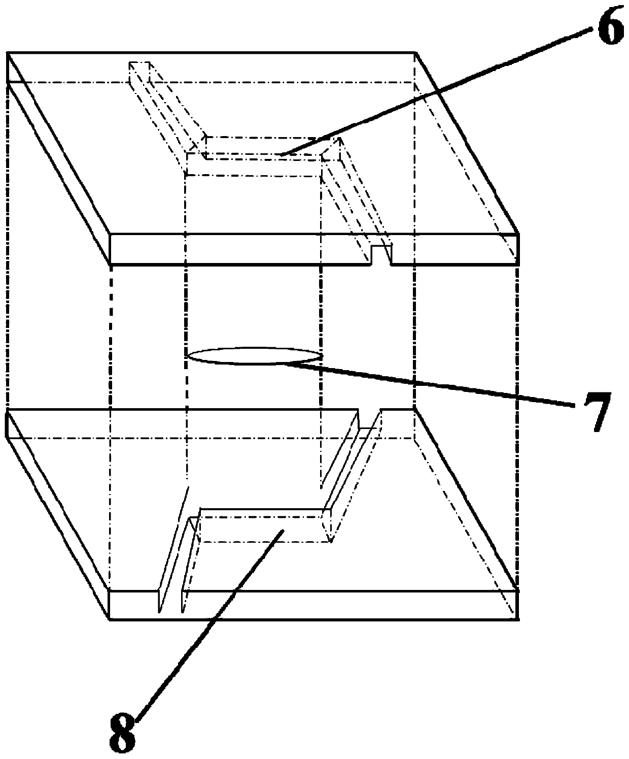 Micro-fluidic chip device for inducing transmembrane migration of cancer cells through fluid shear stress