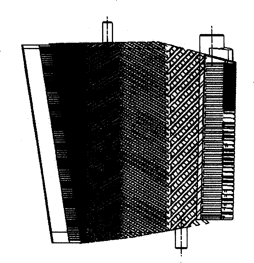 Casting method for heavy combustion engine II-stage diverter blade