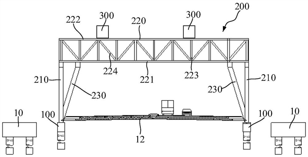 Multi-arch bridge erecting machine and multi-arch bridge erecting method