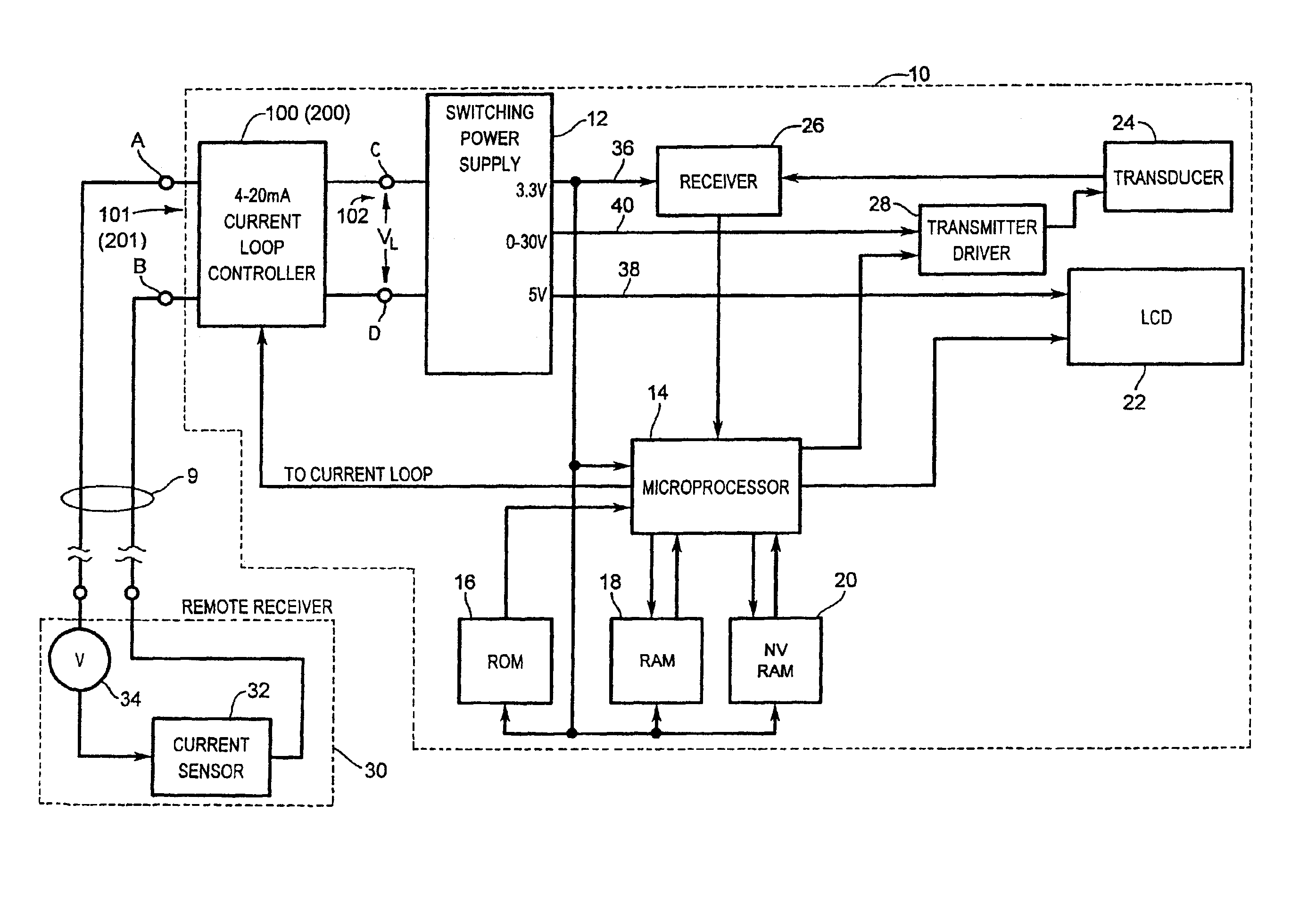 Current loop control circuit for a time of flight ranging system ...