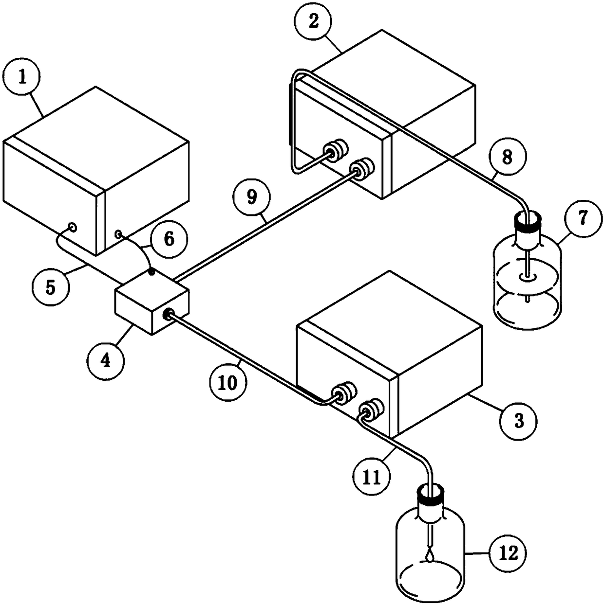 An optical rotation detection device for capillary electrophoresis