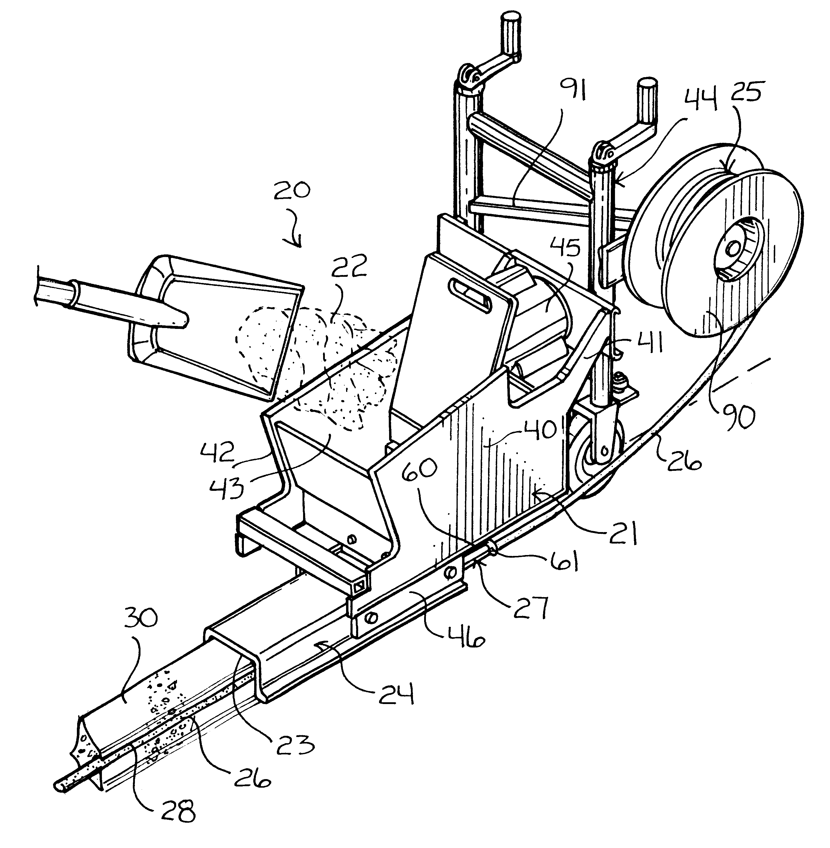 Curb forming apparatus and method