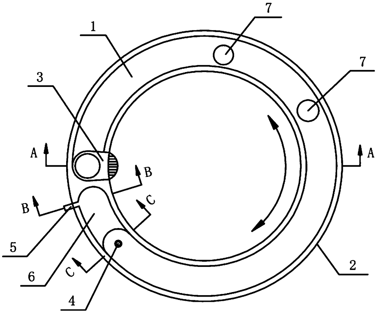 Detergent powder dissolving structure and washing machine