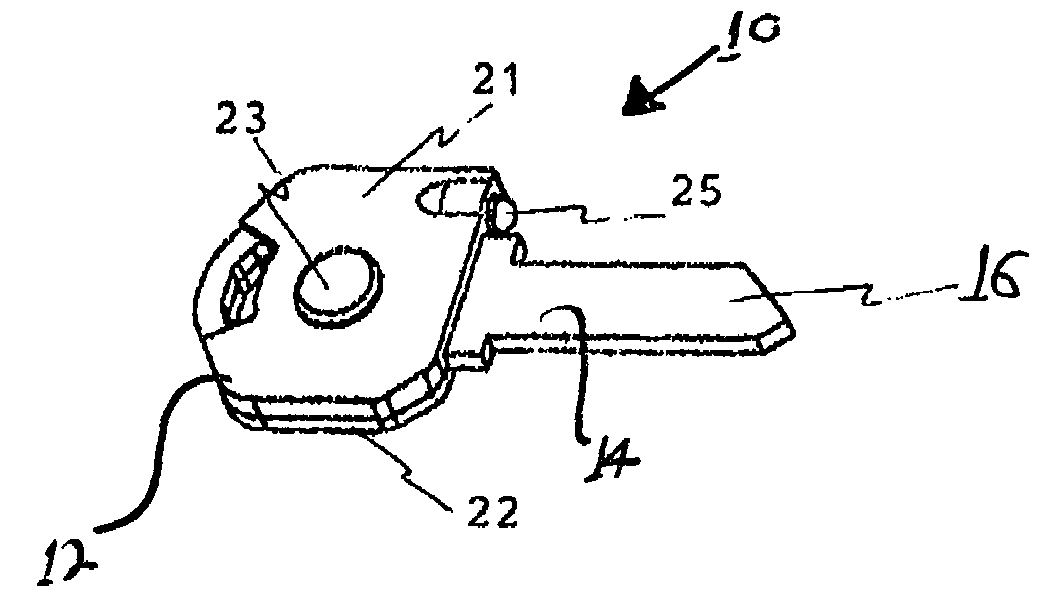 Illuminated key blank