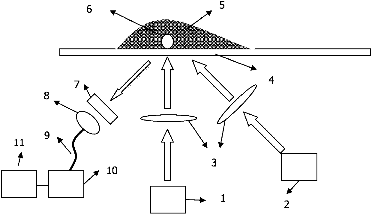 Laser-induced breakdown spectroscopy measurement method for element content of powdery substance