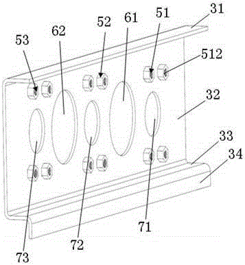 Integration driving motor bracket