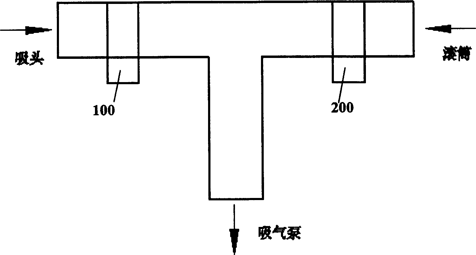 Negative pressure fully automatic upper/lower sheet device of laser plotter