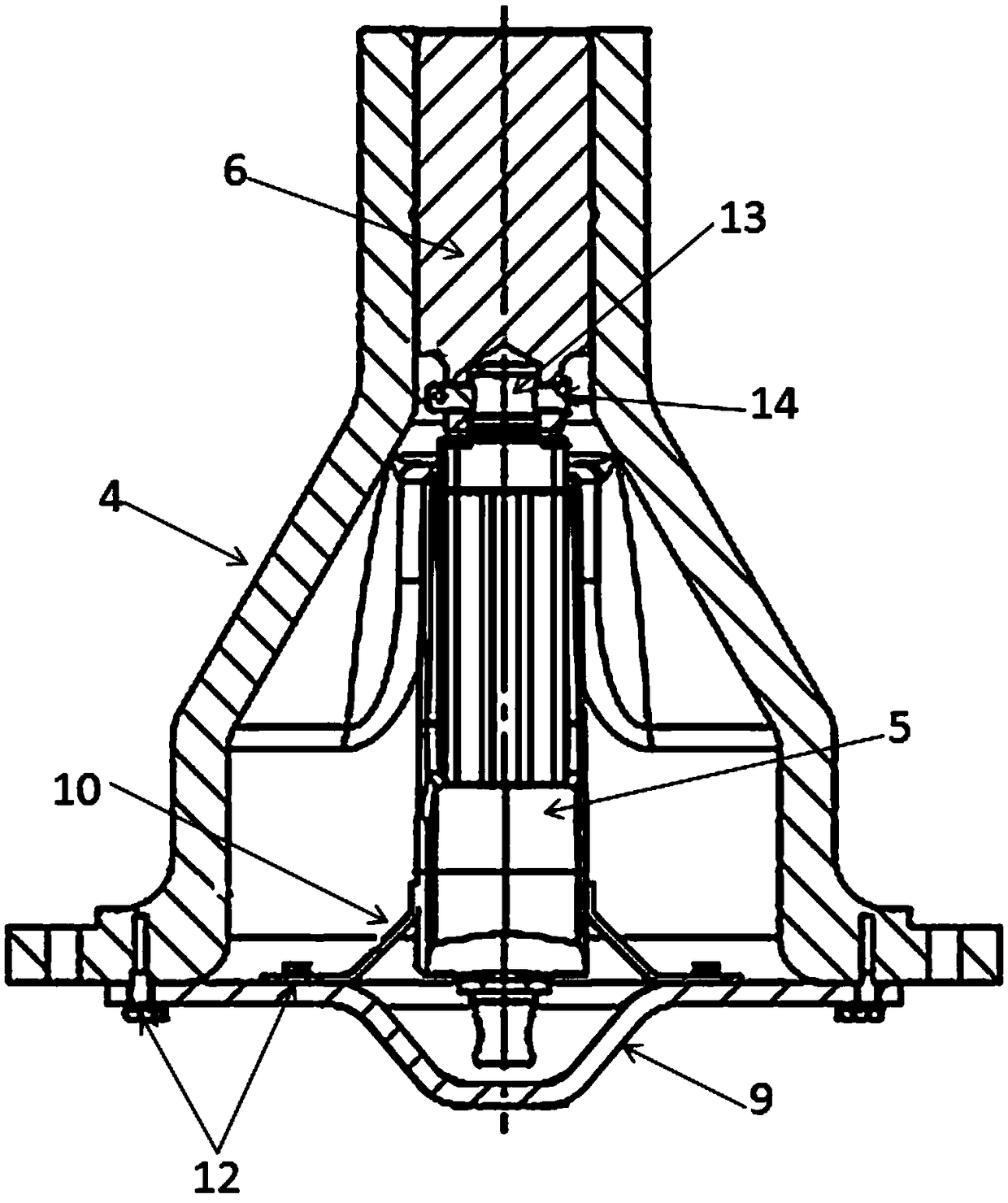 Blade locking device applied to wind electricity typhoon unit